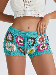 Strand-Lounge-Shorts mit Hohl-Aus-Design