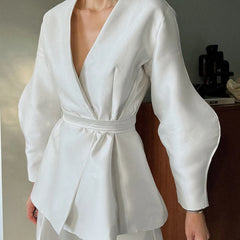 Locker geschnittener Cardigan-Mantel mit V-Ausschnitt