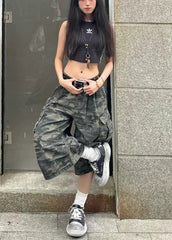 Camouflage-Hose mit geradem Bein