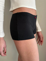 Jeansshorts mit Sternenmuster, knielang