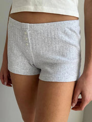 Verwaschene, lockere Retro-Denim-Shorts