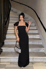 Strassbesetztes Bandagen-Partykleid
