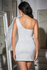 Dreda One Shoudler Florl Minikleid