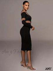 Amy Fashion - Party Club Elegant Streetwear Sexy Slim Dress