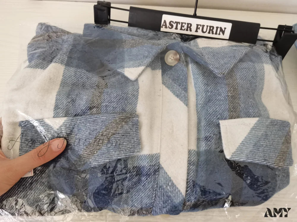 Amy Fashion - Plaid Vintage Pockets Oversized Jacket