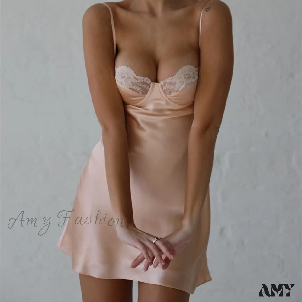 Amy Fashion - Sleeveless Backless Party Dresses D / S