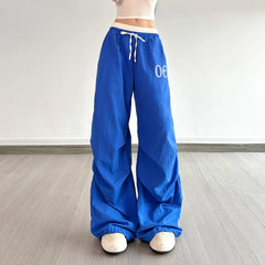 Sporthose mit Print und Kordelzug