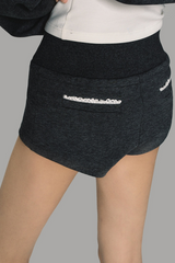 Sportlicher Hoodie mit Spitzenbesatz (Set-Up)