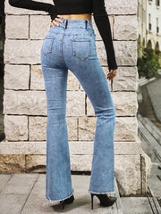Lässige Jeans mit Fransen 