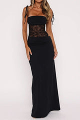 Sexy Partykleid mit Spitzeneinsatz, transparentem Cut-out