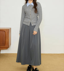 Zweiteiler-Strickjacke in Übergröße
