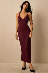Ruched Waist Cami Midi Figure Hug Bodycon Dress