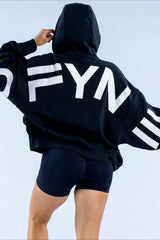 Warmer Hoodie mit Buchstaben-Fleecefutter