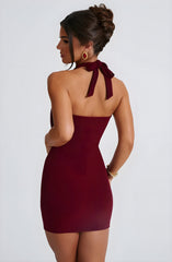Klassisches Neckholder-Minikleid für Partys