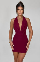 Klassisches Neckholder-Minikleid für Partys