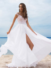 Abendkleid mit offenem Vorderteil 