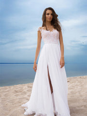 Abendkleid mit offenem Vorderteil 