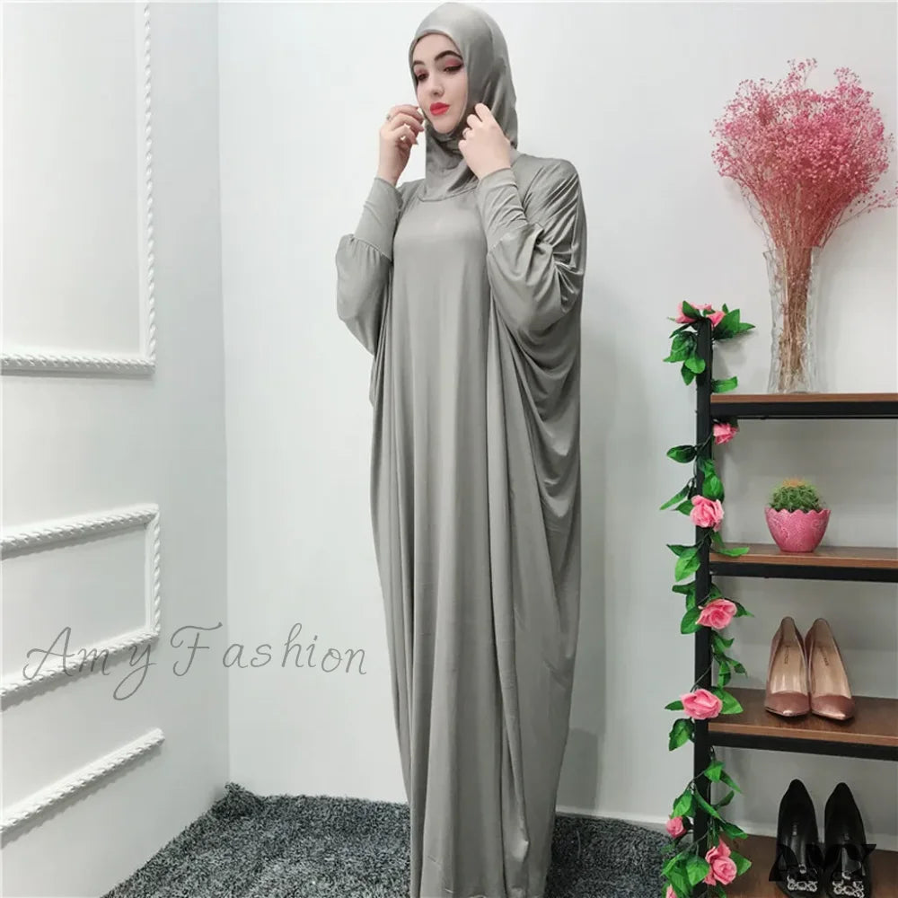 Ramadan Muslim Prayer Hijab Garment Fashion Hooded Abaya Full Cover Long Sleeve Islam Dubai Modest