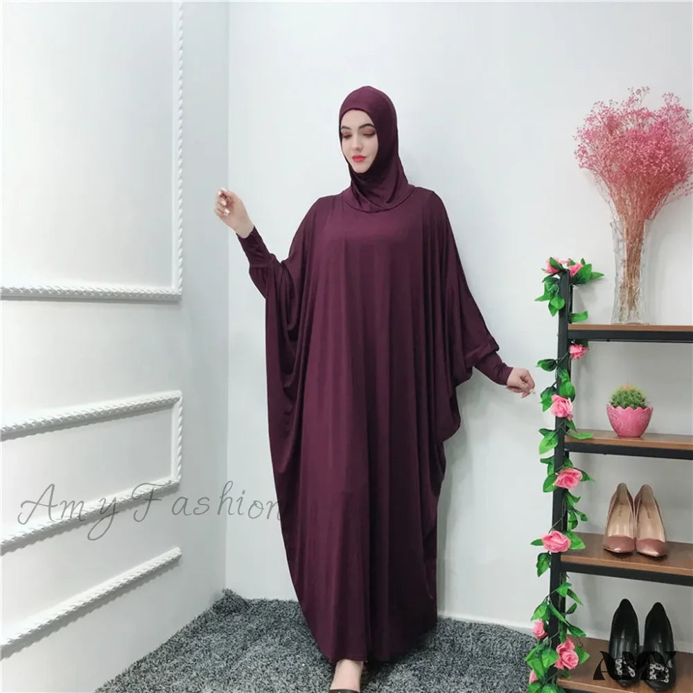 Ramadan Muslim Prayer Hijab Garment Fashion Hooded Abaya Full Cover Long Sleeve Islam Dubai Modest