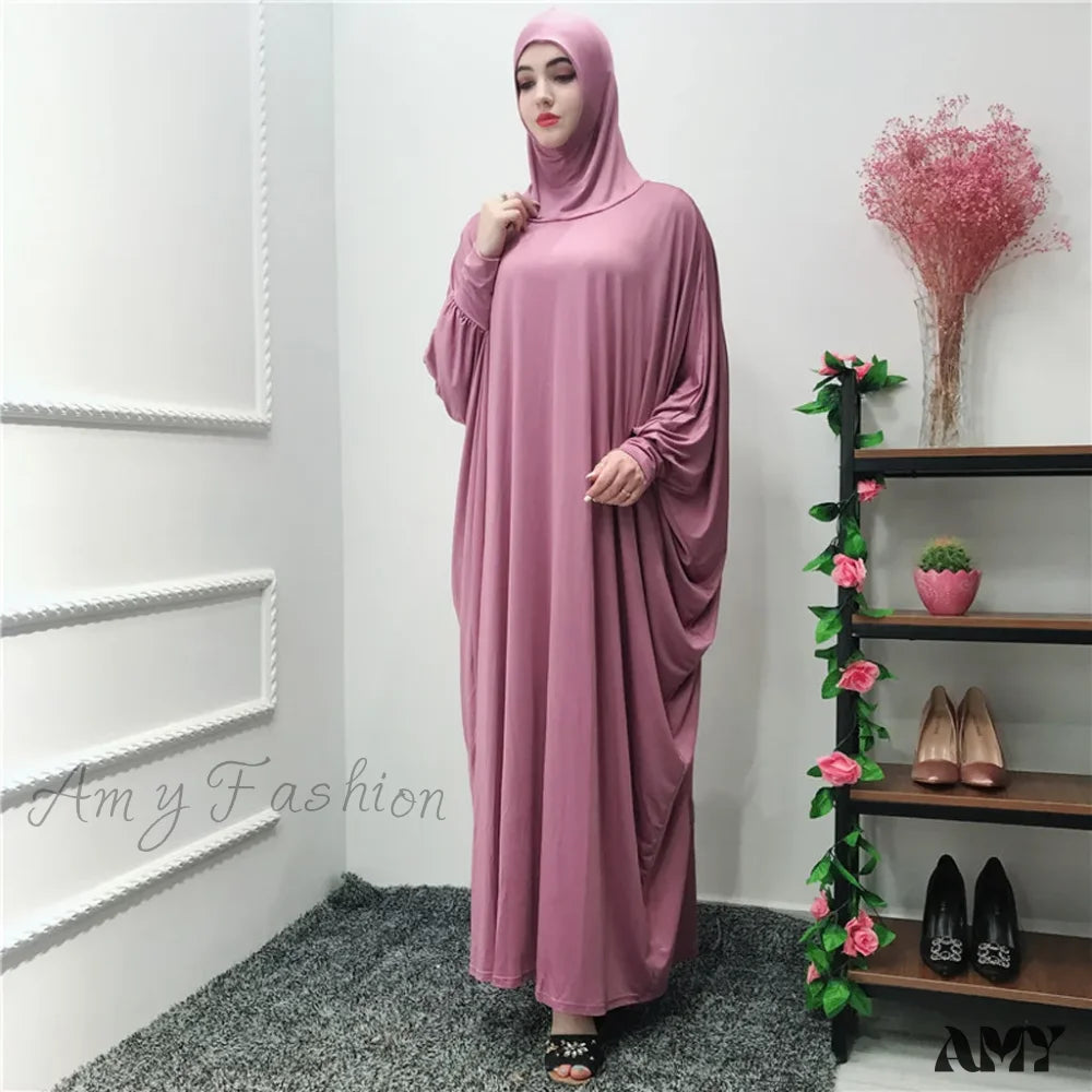 Ramadan Muslim Prayer Hijab Garment Fashion Hooded Abaya Full Cover Long Sleeve Islam Dubai Modest
