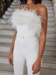 Feder-Tube-Top-Jumpsuit 