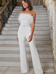 Feder-Tube-Top-Jumpsuit 