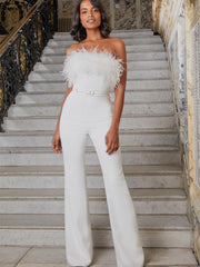 Feder-Tube-Top-Jumpsuit 