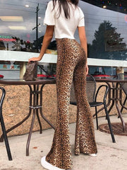 Hochtaillierte Leopardenhose 