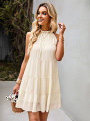 Neckholder-A-Linien-Kleid 