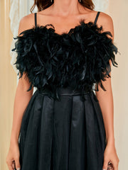 Abendkleid aus Federhalter-Gaze 