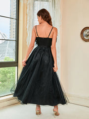 Abendkleid aus Federhalter-Gaze 